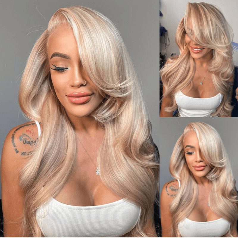 Realitystar balayage summer blonde sun kissed deals straight h.d lace front wig