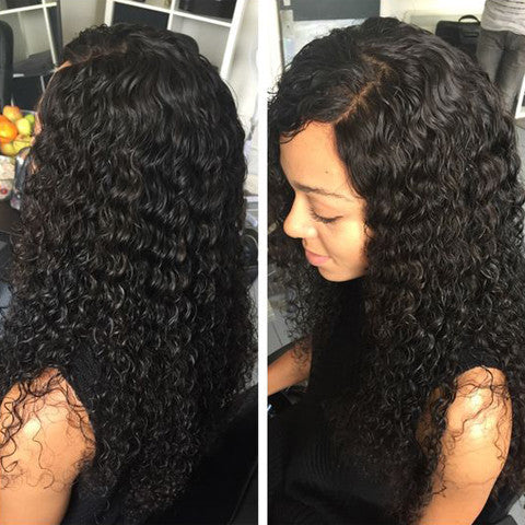 Sunber Hair Peruvian Deep Wave Hair Bundles. Nice Curls!