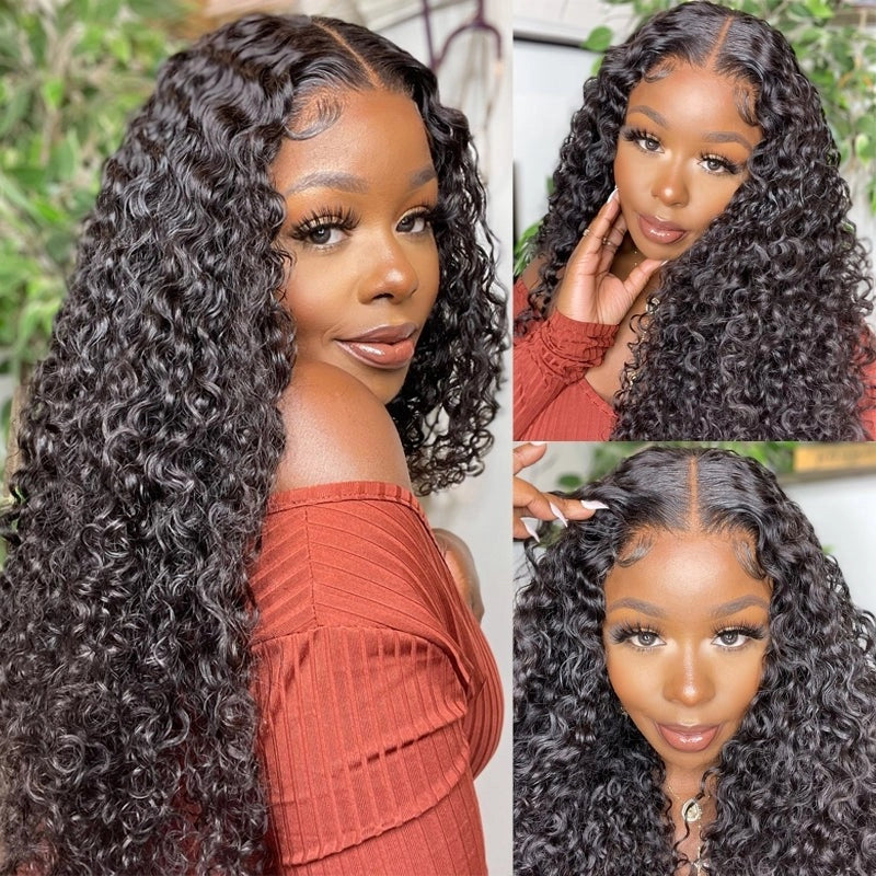 Sunber 13*4 Lace Front Curly Skin Melt Lace  Human Hair Wigs Ear to Ear Lace Frontal Jerry Curly Wig Flash Sale