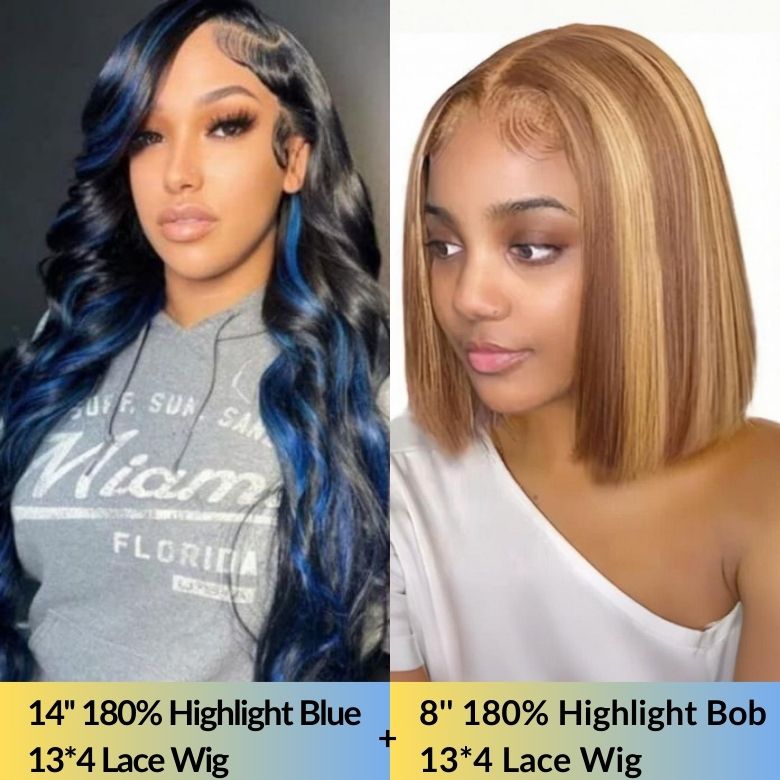 2 Lace Wigs=$99| 13*4 Lace Frontal Wig| 180% Density- 200% Density Flash Sale