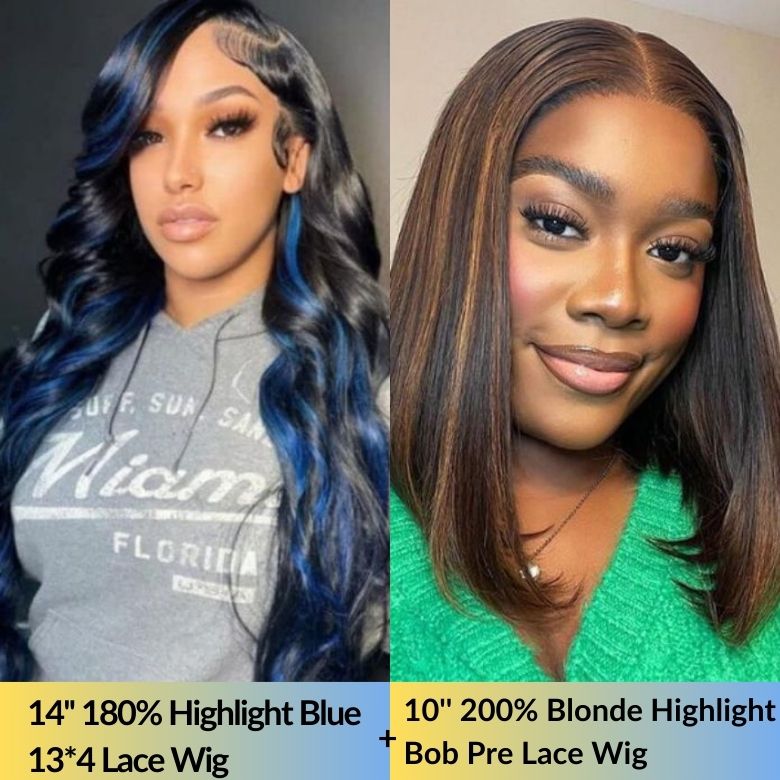 2 Lace Wigs=$99| 13*4 Lace Frontal Wig| 180% Density- 200% Density Flash Sale