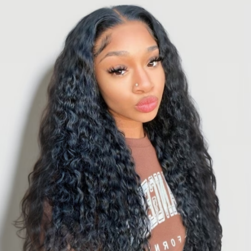 Flash Sale Sunber Jerry Curly 13x4 Lace Frontal 7x5 Bye Bye Knots Wigs Pre-Cut Lace Human Hair Wig