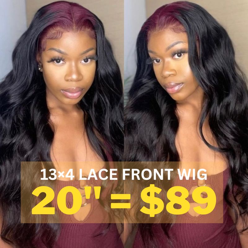 Sunber 13x4 Lace Frontal Skunk Stripe Sparkle Burgundy 99J Roots Straight Wigs Flash Sale