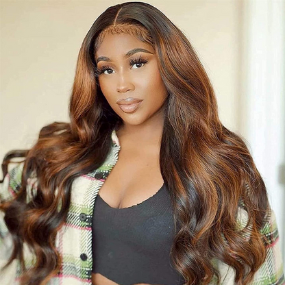 $149=2 Wigs| 18&quot;Balayage Highlight Body Wave Lace Wig And 18&quot; Kinky Straight Lace Wig Flash Sale