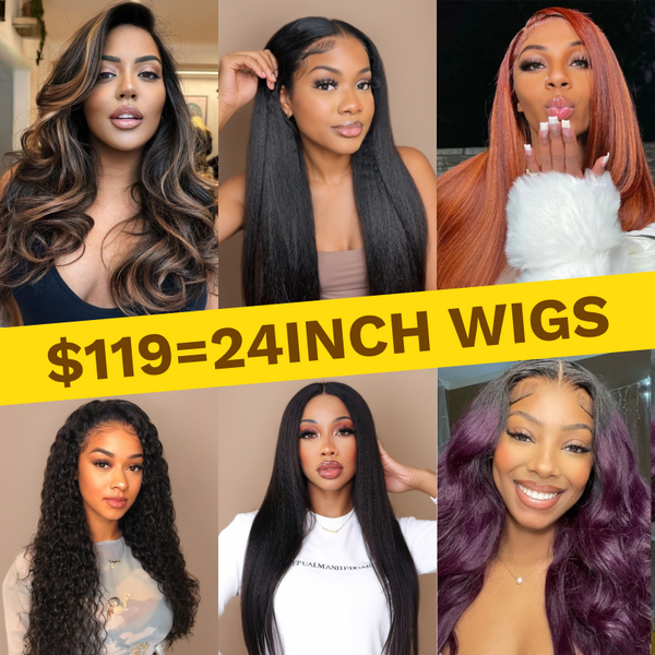 $119=24"| Crazy Flash Sale All Wigs Limited Stock Sale