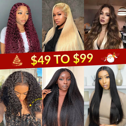 ALL WIG $49 to $99 | 180% to 200% Density| 13*4/13*6 Lace Frontal |Crazy Flash Sale All Wigs Limited Stock Sale