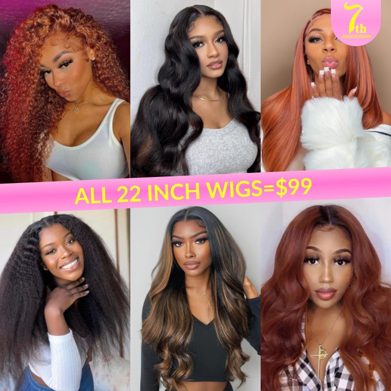 $99=22inch| Crazy Flash Sale All Wigs Limited Stock Sale