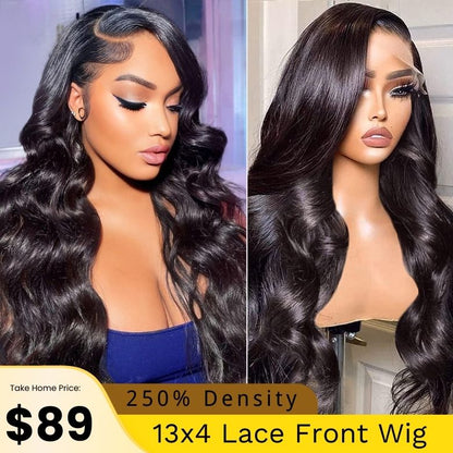 Flash Sale Sunber Body Wave Upgrade Pre Cut Lace Bye Bye Knots Wig With Bleached Knots