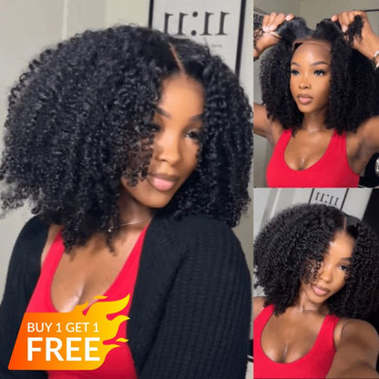 BOGO Sunber Easy To Wear Kinky Curly 7x5 Pre-Cut Lace Wigs 13x4 Pre Everything Frontal Wig Beginner Friendly