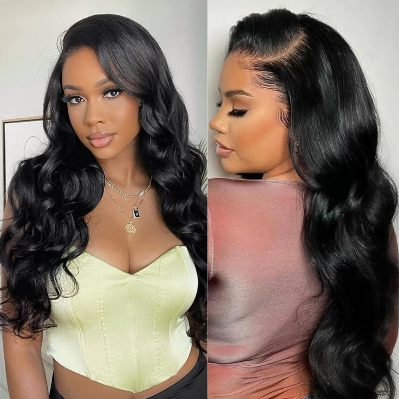 Sunber Bye Bye Knots Pre-Cut Lace Deep Parting Body Wave Wig Human Hair Flash Sale