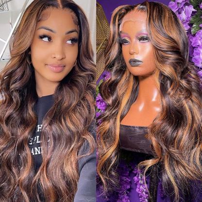 $149=2 Wigs| 18&quot;Balayage Highlight Body Wave Lace Wig And 18&quot; Kinky Straight Lace Wig Flash Sale