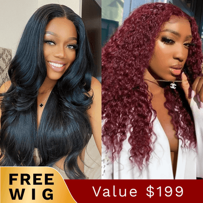 Sunber Ticket $0.99 Win Value $199 Wig  Flash Sale