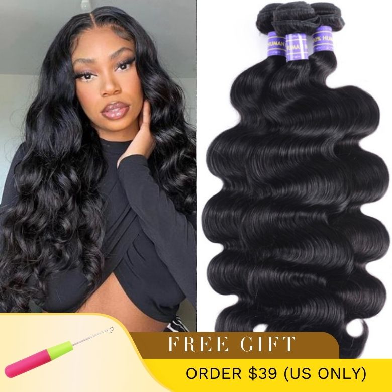 Sunber Hair Affordable Remy Human Hair Brazilian Body Wave Hair 3 Bundles Human Hair Weave