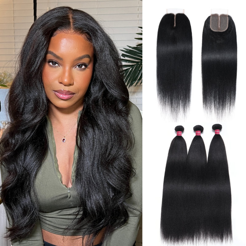 3/Pcs bundles with closure