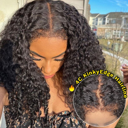 Flash Sale Sunber Jerry Curly  7x5 Bye Bye Knots Wigs Pre-Cut Lace Human Hair Wig