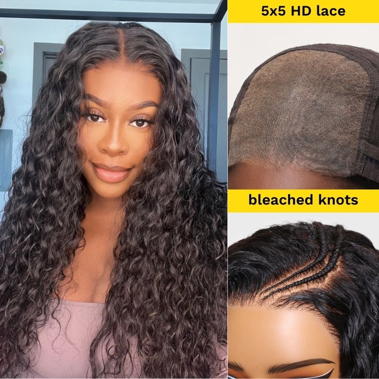 5x5 HD Pre Cut Lace Closure Wigs