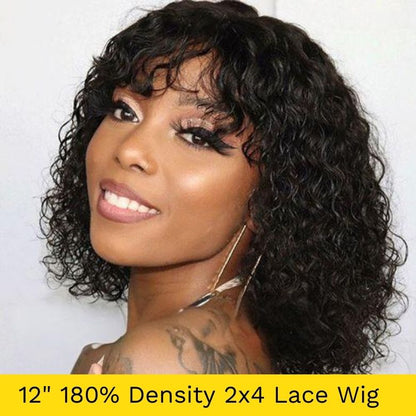 $119=2Wigs| 16&quot; Body Wave Pre Cut Lace Wig  | 16inch Kinky Straigh Lace Closure Wig Flash Sale