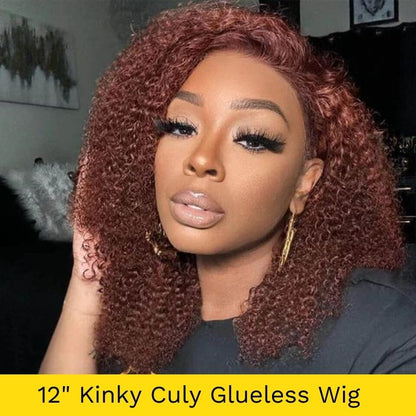 $99=2Wigs| Balayage Highlight Curly 18inch Glueless Wig | 613 Blonde 180% Lace Closure Bob Wig Flash Sale