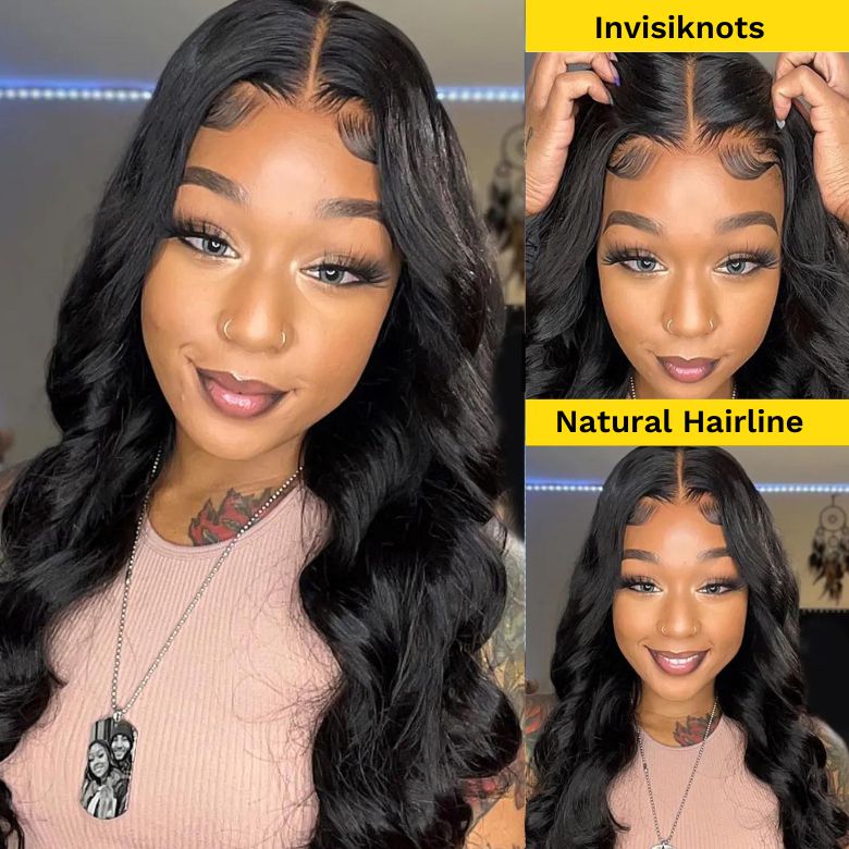 Flash Sale Sunber Body Wave Upgrade 6x4.75 Pre Cut Lace Closure Wig With Breathable Cap