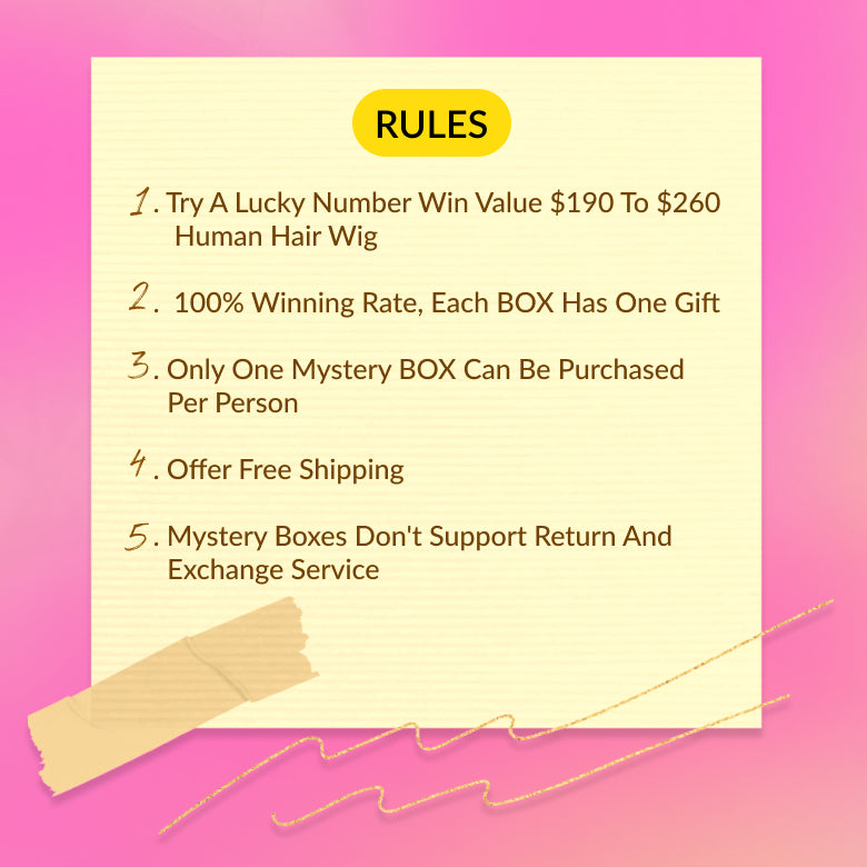 Sunber $69 Mystery Box Win 26inch Value $260 Bye Bye Knots Lace Wig And Surprise Gifts Flash Sale