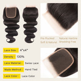 Sunber Hair Brazilian Body Wave 3 Bundles With Closure, Deals on Bundles of Brazilian Virgin Hair Weave