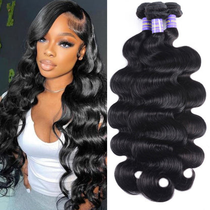 Sunber Hair Affordable Remy Human Hair Brazilian Body Wave Hair 3 Bundles Human Hair Weave