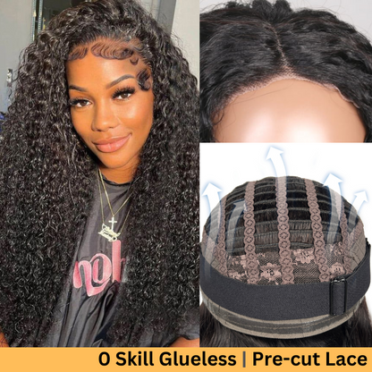 Sunber 4C Kinky Edge Kinky Curly Skin Melt 13X4 Lace Wigs Natural Hairline Human Hair Wig Flash Sale