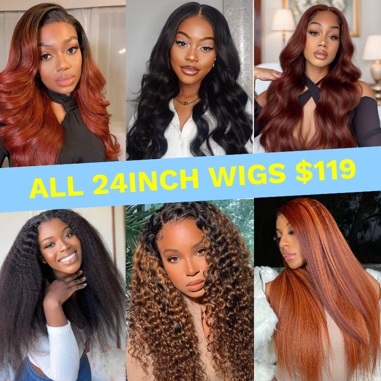 $119=24inch All Wigs| Crazy Flash Sale All Wigs Limited Stock