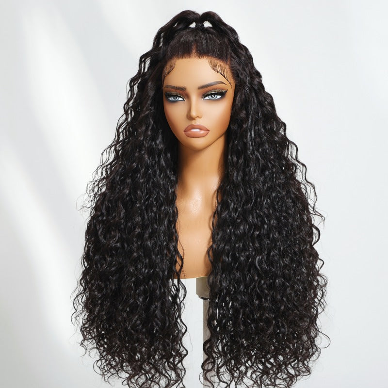 Sunber Wet And Wavy 7*5 Bye Bye Knots Pre-Cut Blend Away HD Lace Wigs Water Wave 13 By 4 Pre-Everything Frontal Wigs