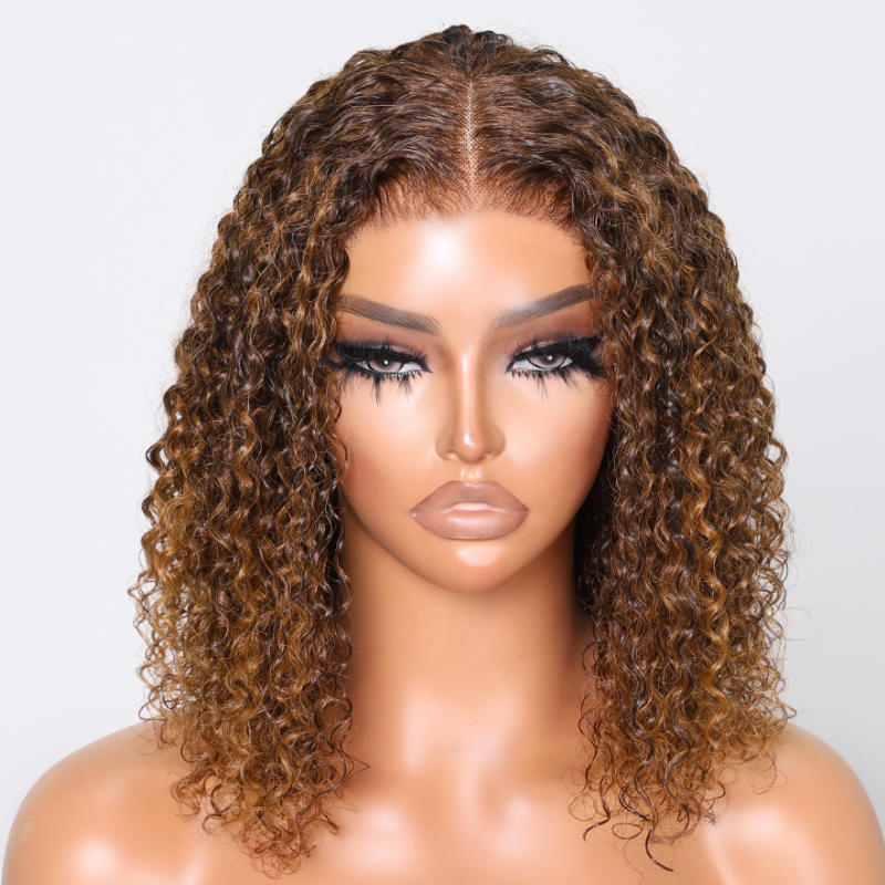  Piano Brown Highlight lace bob wig