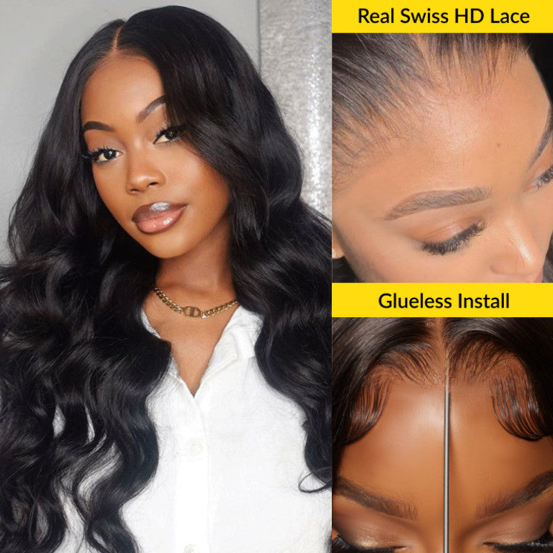 5X5 Real Swiss HD Lace wig