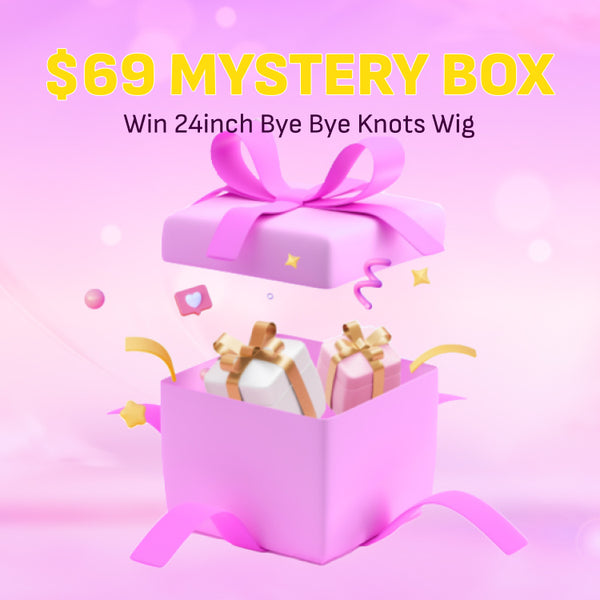 Sunber Mystery Box Win 24inch Value $230 Bye Bye Knots Lace Wig And Surprise Gifts Flash Sale