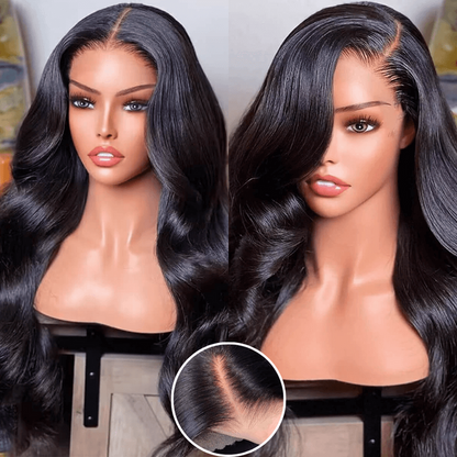 Extra 70% OFF | Sunber Deep Parting 6*4.75/ 7×5 Bye Bye Knots Pre-Cut Lace  Body Wave Wig Human Hair