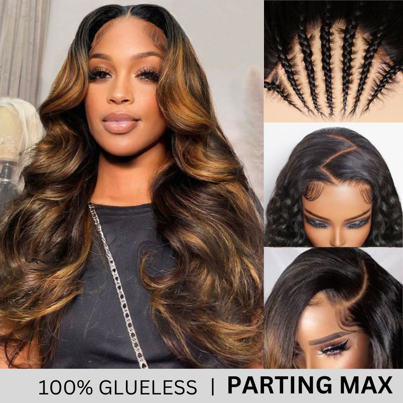 $100 OFF| Sunber Balayage Highlight 13x5 T Part Lace Front Wig Body Wave Wigs