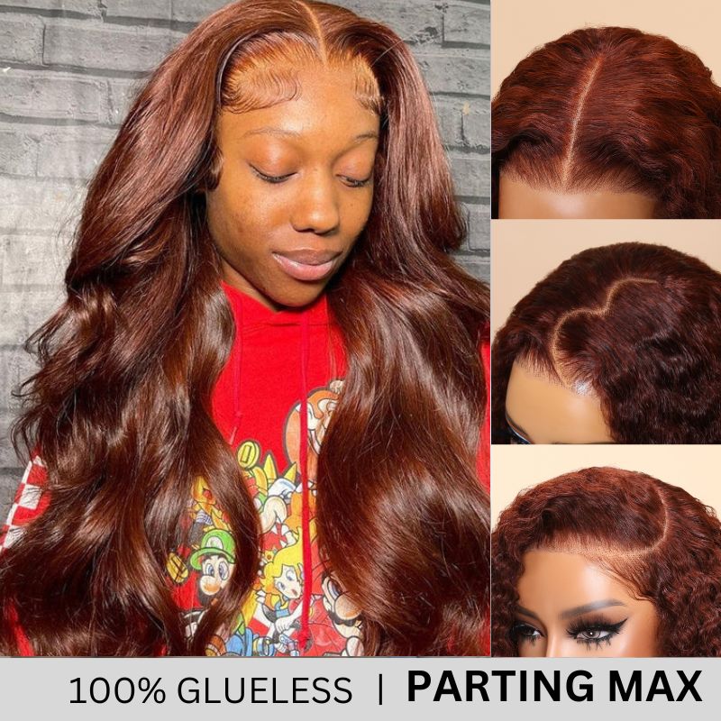 Extra 70% OFF | Sunber Reddish Brown Body Wave 6*4.75 Pre Cut Lace/ 13x4 Lace Frontal Wigs Pre-Plucked