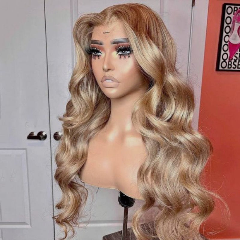 Realitystar balayage shops summer blonde sun kissed straight h.d lace front wig