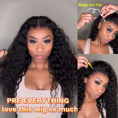 Extra 70% OFF | Sunber Wet And Wavy Curly Hair Lace Wig Real Human Hair Lace Frontal Wig