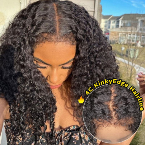 $100 OFF| Sunber Jerry Curly 7x5 Bye Bye Knots Glueless Wigs Invisible Human Hair Wig