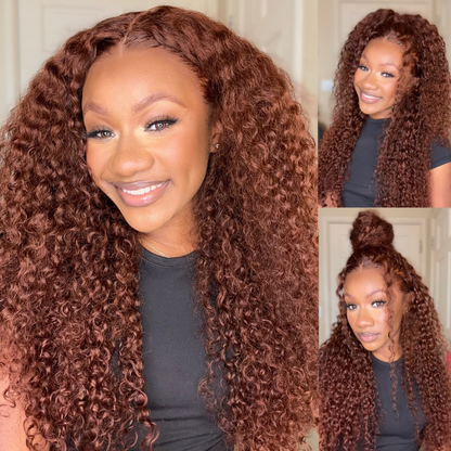 reddish brown lace front wig