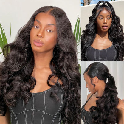 Sunber 7x5 Bye Bye Knots Pre-Cut Lace Put On And Go Wigs 13×4 Pre-Everything Body Wave Wig Pre-Plucked