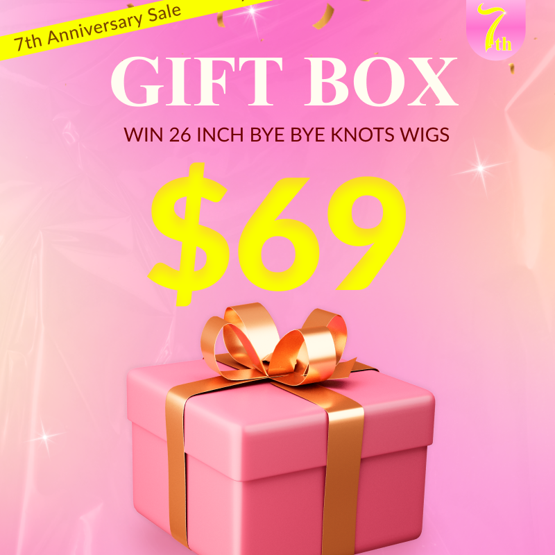 Sunber $69 Mystery Box Win 26inch Value $260 Bye Bye Knots Lace Wig And Surprise Gifts Flash Sale