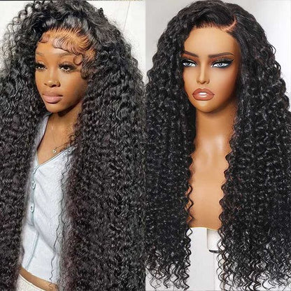 Sunber Deep Wave 250% Density 5*5 HD Lace Wig 13x4 Pre Everything Lace Front Black Human Hair Wigs