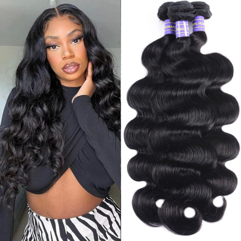 Sunber Hair Affordable Remy Human Hair Brazilian Body Wave Hair 3 Bundles Human Hair Weave