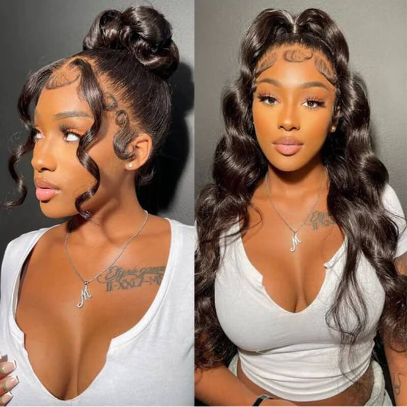 Sunber Body Wave Upgrade 7x5 Bye Bye Knots  Pre Cut HD Lace Closure Wig With Bleached Knots