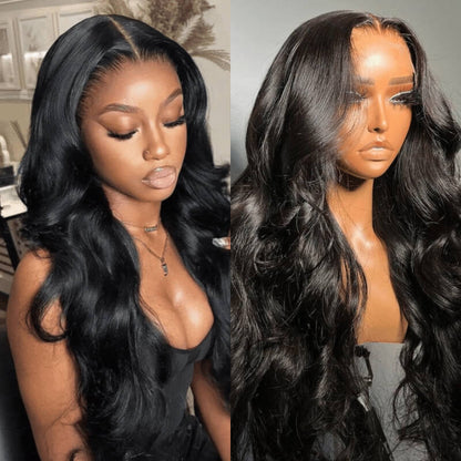 Flash Sale Sunber Affordable 7x5 Bye Bye Knots Pre-plucked Body Wave HD Pre-cut Lace Closure Wig