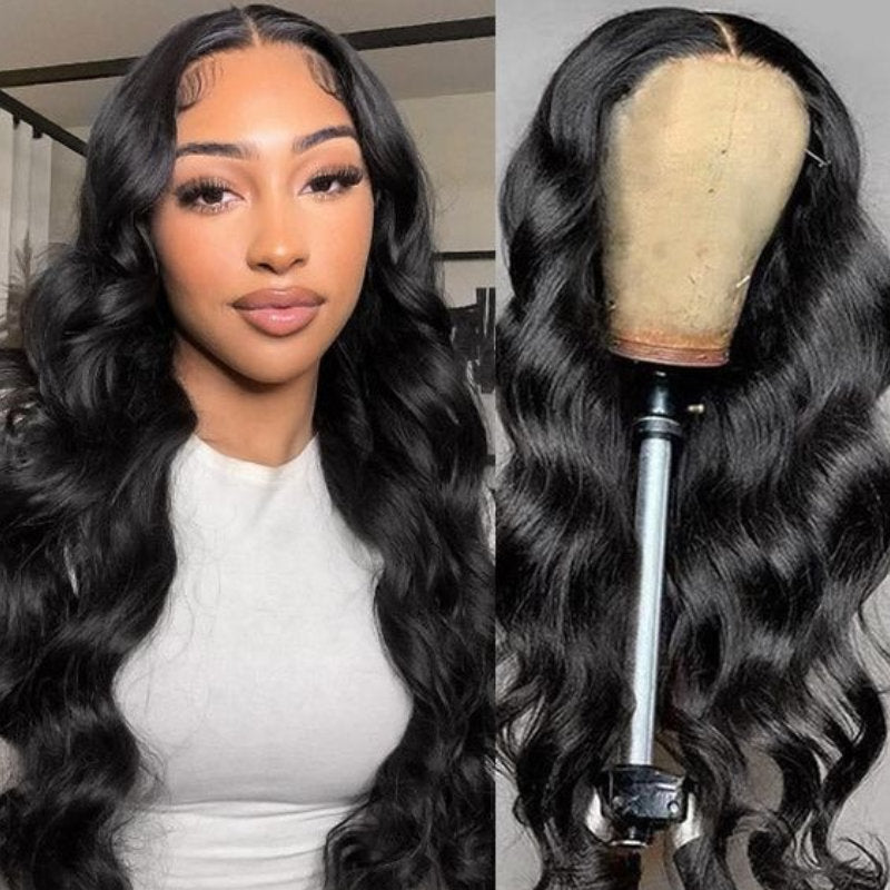 Sunber Body Wave Full Lace Wig With Pre Plucked Invisible 180% Density Human Hair Wig