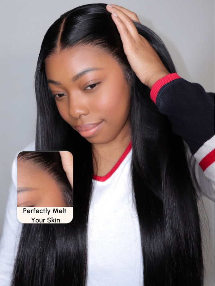 Flash Sale Sunber 13x6 Transparent Lace Frontal Wigs Soft and Silk Straight Human Hair Wig