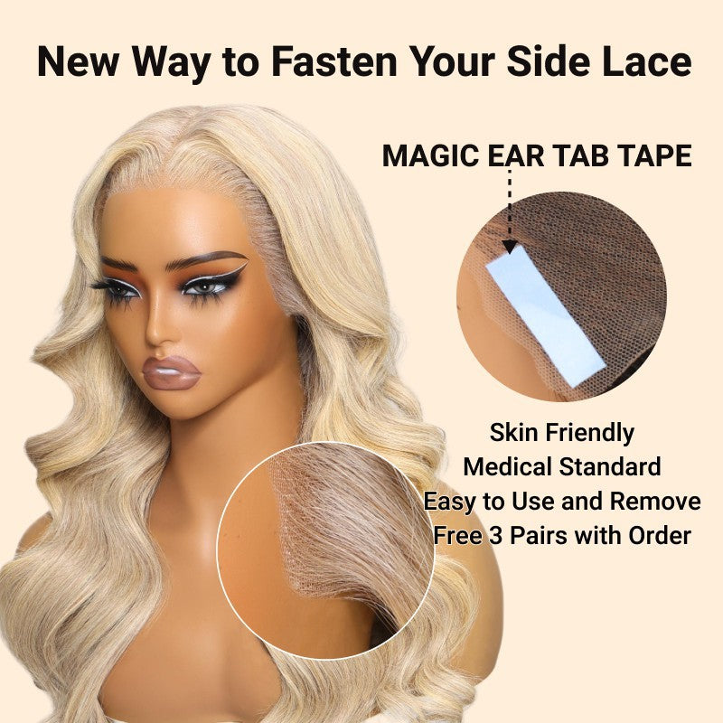 Extra 70% Off Sunber Layered Cut Dusty Blonde Body Wave Pre-Everything 13X4 Frontal Human Hair Wigs