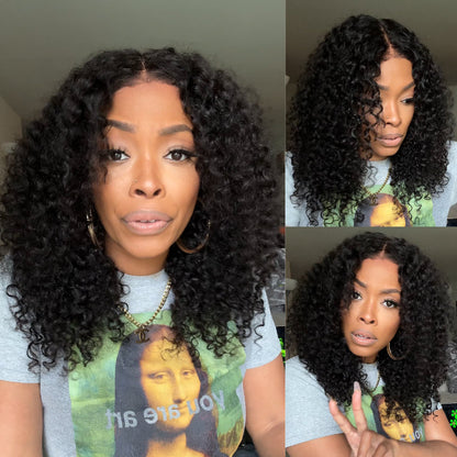 Sunber 7x5 Bye Bye Knots Wigs Jerry Curly Pre-Cut Lace Human Hair Wigs Bleached Knots With Baby Hair