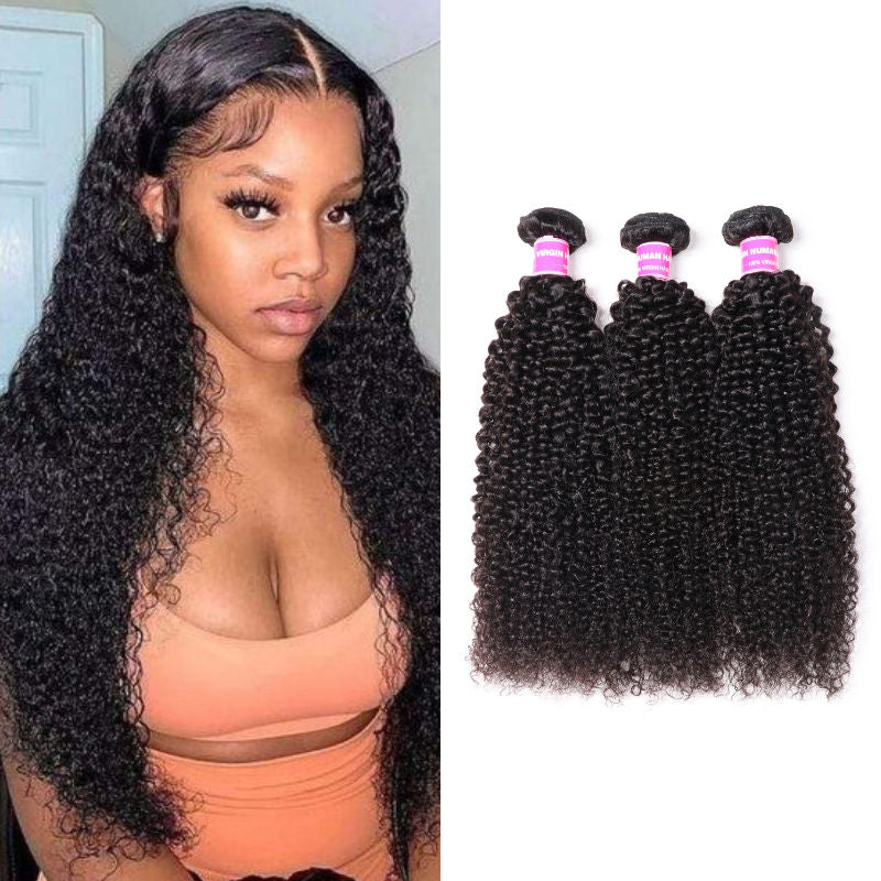 Sunber Hair 3 Bundles Brazilian Kinky Curly Hair Bundles On Sale 100% Human Hair